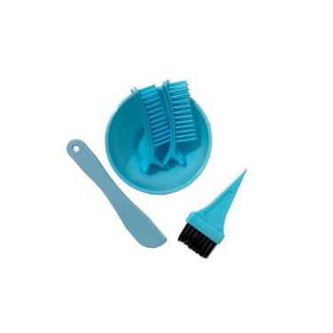 Imagem de Kit Química para Mechas - Cumbuca, Pincel e Espátula + Acessórios - ku