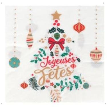 Imagem de Guardanapo de papel decorado natal feliz natal 12 unidades - art chris
