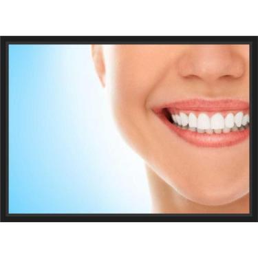 Imagem de Quadro Decorativo Dentista Odontologia Consultórios Dentes Sorriso Com