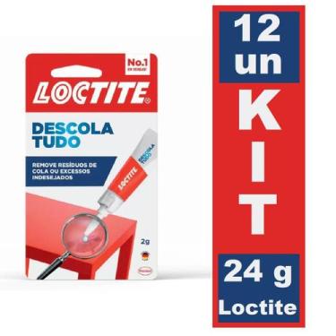 Imagem de Kit 12 Removedor Cola Descola Tudo Loctite 2g Remove Resíduo
