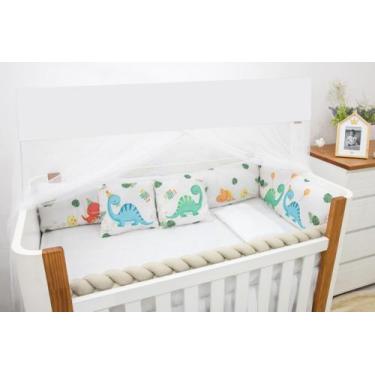 Imagem de Kit berço menino baby amor americano 09 peças trança super cheia  - Br