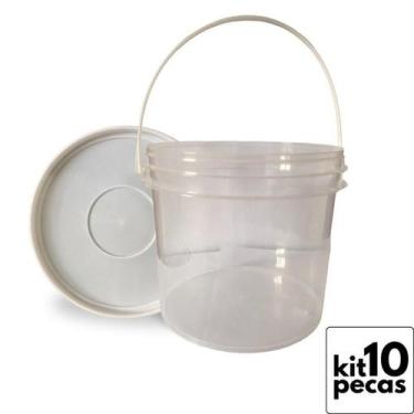 Imagem de Balde Transp 2.2L P Fer Queijo 10 Pçs - Nastripack