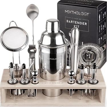 Imagem de Mixthology Kit Mixologia Bartender | Conjunto de Bartender Profissional de 31 Peças por - Ferramentas de Bar, Acessórios e Conjuntos de Bar para A Casa por Bartenders. Presenteie A Coqueteleira Perfei