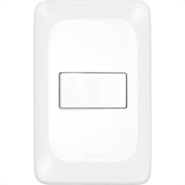 Imagem de Conjunto Pial Pop 4X2 Branco Com Placa (1Tomada Tv Tipo F) Lgx060, Bra