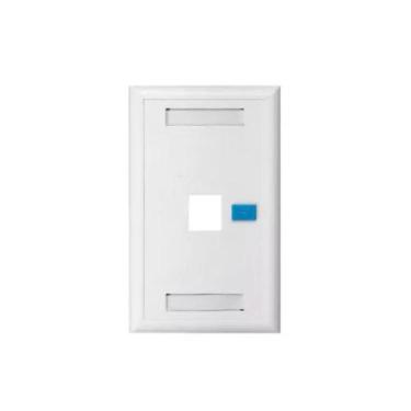 Imagem de Espelho Parede 4x2 Branco P/ Keystone 1 Porta - Seccon