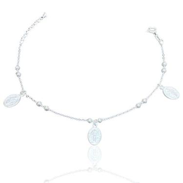 Imagem de Pulseira Nossa Senhora Das Graças Prata 925 Ref. 592 - Maisbellajóias