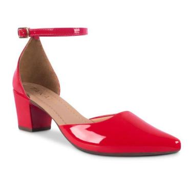Imagem de Scarpin Feminino Salomé com Pulseira e Salto Grosso - Perfeito para To