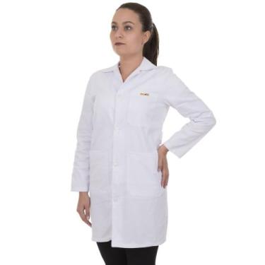 Imagem de Avental Jaleco Enfermagem Hospitalar Oxford Manga Longa Branco Artipé 