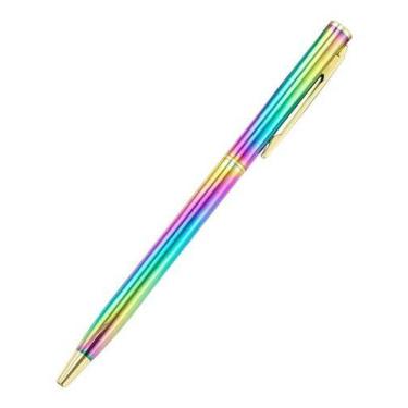 Imagem de Caneta Rainbow Colorida Degradê Tinta Preta Permanente - Bisou Papier,