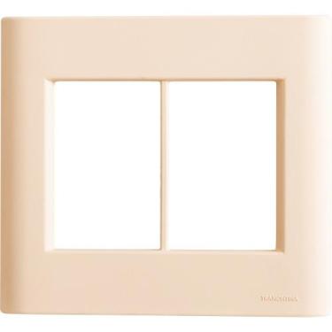 Imagem de Placa 6 Postos 4x4 Tramontina Giz Nude Soft Touch sem Suporte