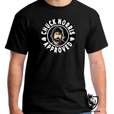 Imagem de Camiseta chuck norris approved Blusa criança infantil juvenil adulto c