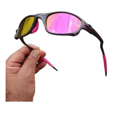 Imagem de Óculos de Sol Doublex Rosa Pink Juliet X-Metal Polarizado Lupa Pinada 
