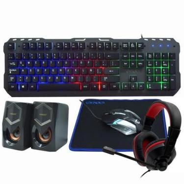 Imagem de Tec/Mouse/Mousepad/Speaker Sate GK-53 Portugues - Satellite