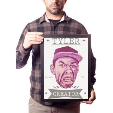 Imagem de Quadro Arte Tyler, The Creator Poster Moldurado - Fanarte