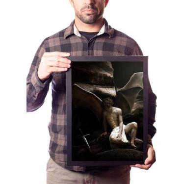 Imagem de Quadro Arte O Anjo Caído Estrela Da Manhã Lucifer Decoração - Fanarte