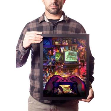 Imagem de Poster Moldurado Quarto Retro Game incrivel Ps1 Quadro - Fanarte