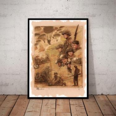 Imagem de Quadro Decorativo Band Of Brothers Serie Guerra Arte - Fanarte