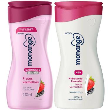 Imagem de Kit Sabonete Líquido + Hidratante Corporal Monange Frutas Vermelhas