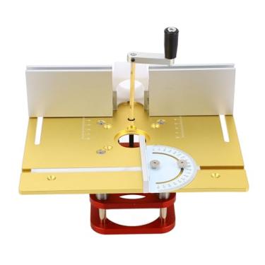 Imagem de Kit de Elevação de Roteador, Siste ma de Roteador de Elevação Manual para Corte de Entalhe, Placa de Base de Inserção de Serra de Mesa de Roteador para Motores de 64-66 Mm