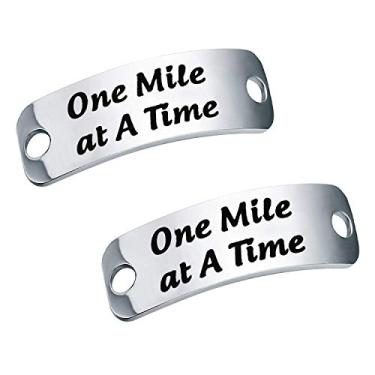 Imagem de Pet One Mile at A Time Shoe Etiqueta de renda Presentes atléticos BodyBuilder Presente Inspirador Joias Presentes para corredores