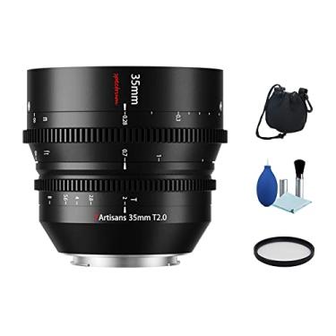 Imagem de 7artisans Lente de filme cinematográfico profissional de 35 mm T2.0 Full Frame para câmera sem espelho Sony E Mount A6000 A6300 A6400 A7C A7SII A7MII A7MIII A7MIII A7MIV A9 A7RII A7RIII