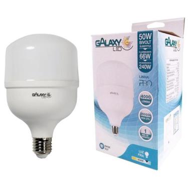 Imagem de Lampada led alta potencia 50w branco frio 6500k biv e27 - galaxy