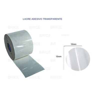 Imagem de 1000 Etiqueta Adesivo Redonda Bolinha Transparente Lacre Sacola Presen