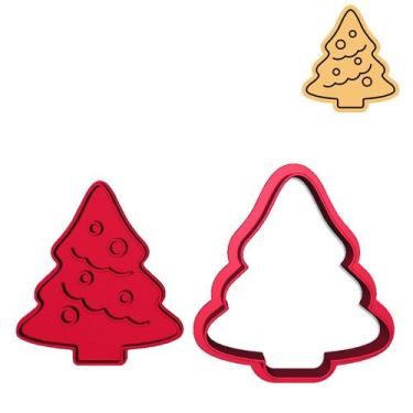Imagem de Cortador Marcador Árvore Natal Decorada Enfeites - DOCE IMPRESSO, 6,5c