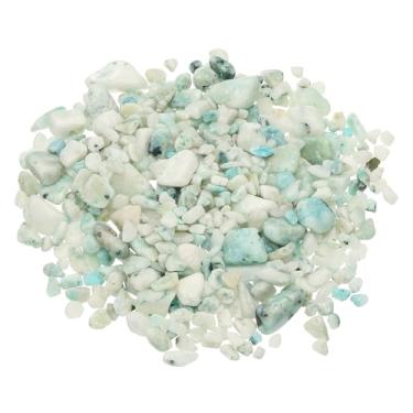 Imagem de PATIKIL Pedra de lascas roladas de 0,2 kg, conjunto de 2 peças de quartzo de cristal triturado natural, pedras de formato irregular, para enchimento de vasos, aquário, decoração de aquário,