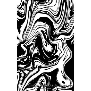 Imagem de Carnet de Mots de Passe: A5-98 Pages - Marbre - Marble - Blanc - Noir - Rose - Or