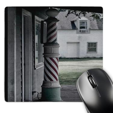 Imagem de 3dRose Mouse pad LLC 20 x 20 x 0,63 cm, foto de uma velha barbearia poll - (mp_173607_1)