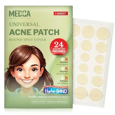 Imagem de Acne Absorbing Covers - Hydrocolloid Acne Care Bandages (24 Count) Three Universal Patch Sizes, Acne Blemish Treatment for Face & Skin Spot Pore Patch that Conceals, Reduce Pimples and Blackheads