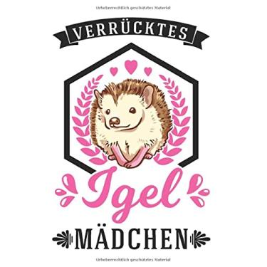 Imagem de Igel Notizbuch: Verrücktes Igel Mädchen Stacheligel / 6X9 Zoll / 120 Linierte Seiten
