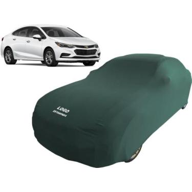 Imagem de Capa Automotiva Para Gm Cruze Sedan Tecido Helanca Lycra - Mz, Verde
