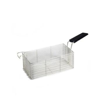 Imagem de Cesto Fritura 24x14x8 Inox Fritadeira Gas e Eletrica Metalcubas - JETF
