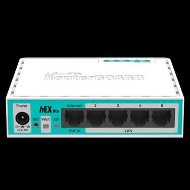 Imagem de Roteador RB750R2 Hex Lite 850MHZ 64MB - MikroTik
