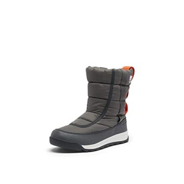 Imagem de SOREL Youth Unisex Little Children's Whitney Puffy Mid Waterproof Boot - Quarry, Sea Salt - Size 11