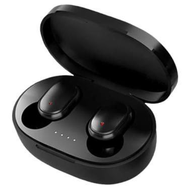 Imagem de Fone De Ouvido Bluetooth TWS Fone de ouvido Cor Preto Bluetooth 5.0 Som Esterio microfone integrado Bateria de longa duração ideal pra musica jogos treinos