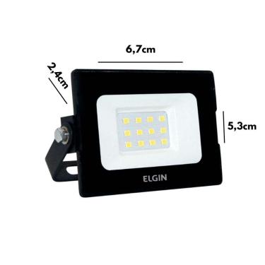 Imagem de Projetor Led Elgin Refletor 10W 6500K Bivolt