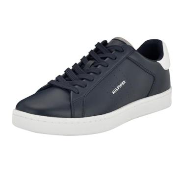 Imagem de Tommy Hilfiger Tênis masculino Jacalyn, Azul-marinho/branco Multi 400, 39