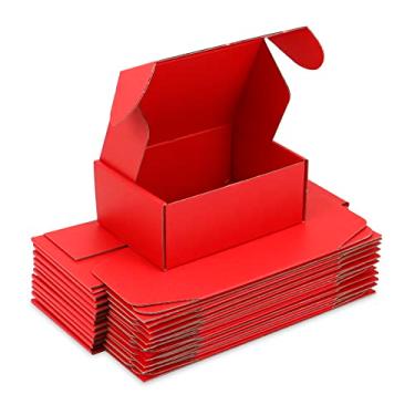 Imagem de Wintcomfort Pacote Com 25 Caixas De Remessa, 8 X 6 X 3 Polegadas, Embalagem De Papelão Ondulado, Pequena Caixa De Correspondência Para Embalagem Comercial De Correspondência, Presentes, Decorações,