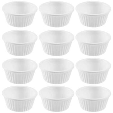 Imagem de 12 Ramekins 30ml Cada Mini Potes Servir Molhos Branco Uno Coza Restaur