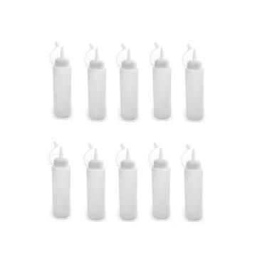 Imagem de Kit Com 10 Bisnagas Plásticas Pequena c/ Bico 230ml Frigopro
