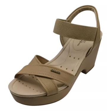 Imagem de Sandália Feminina Ortopédica Salto Alto Meia Pata Modare, Tam, 35