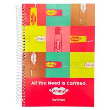 Imagem de Caderno Espiral Capa Dura 1 Matéria 80 Fls Carmed Com Estojo - Star Sc