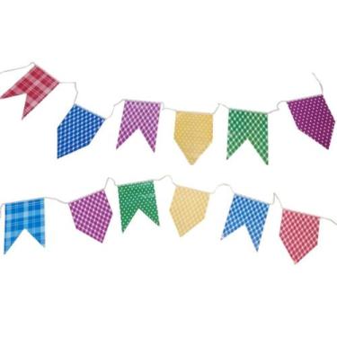 Imagem de Bandeirinha De Papel Decorativa Varal Enfeite Festa Junina - D Present