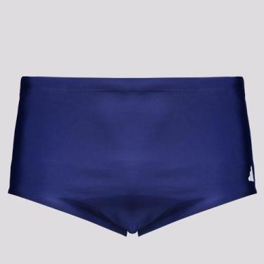 Imagem de Sunga Adidas Solid Marinho e Branco, G
