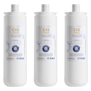 Imagem de Kit com 3 Refil Filtro ibbl C + 3 para Purificador de água Immaginare, FR600 e outros - Original