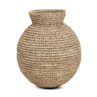 Imagem de Vaso decorativo em fibra natural mart 37cm
