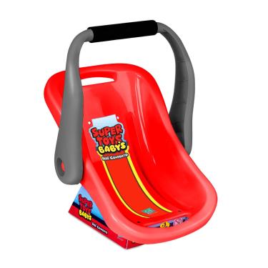 Imagem de Bebê Conforto Vermelho Acessório p/ Boneca 31cm - Super Toys